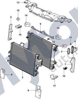 XR858121 — Radiator - 2.7L Turbo Diesel (Automatic)