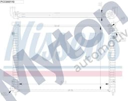PCC000110-A — Radiator Freelander 1.8P