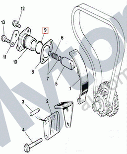EAC4540 — Piston O ring - Timing chain, chain tensioner