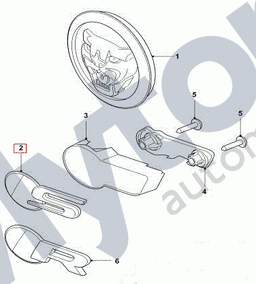 C2Z29462 — 'S' badge - boot, trunk, grille