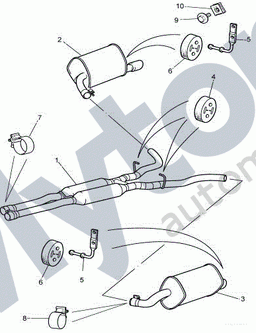 XR89803 — Exhaust Mounting Rubber - rear