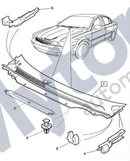 C2S20980 — Front windscreen finisher - lower - LHD models