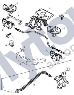 C2C4468 — Bonnet (hood) Release Handle