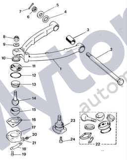 CBC1805 — Front lower ball joint - Special bolt