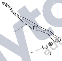 GJA8966AB — Wiper arm - Cap