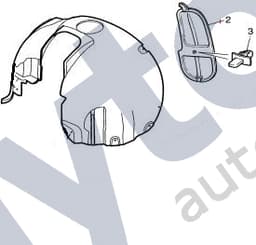 HJA4583AD — Headlamp bulb access panel - LH