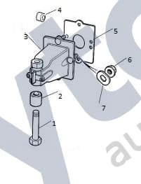 JBU11222F — Rear bumper bracket - Bolt