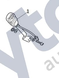 HNF7012AALEG — Seatbelt anchor buckle - driver side