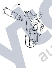 CAC4650 — Front stub axle