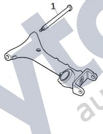 MMB2860AA — Rear wishbone fulcrum bolt