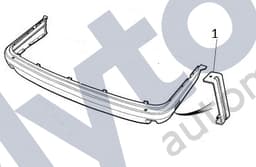 BEC23346 — Rear bumper cover - Support strap
