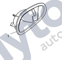 XR825068LEG — Inner door handle escutcheon - LH door