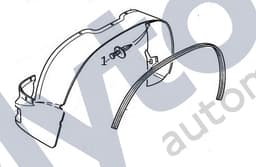 XR88883 — Rivet - Plastic - wheelarch liner and bumper