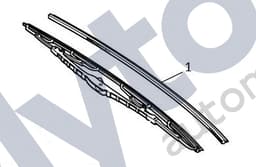 C2C25329 — Wiper blade rubber - Driver side LHD & RHD models