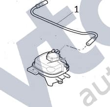 MJA4560BE — Expansion tank - Bleed hose