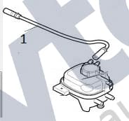 MJA4560DB — Expansion tank - Bleed hose