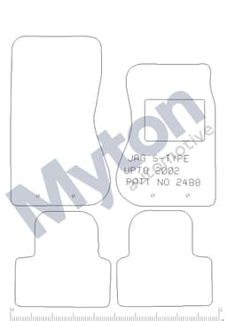 JG02-A — Jaguar S-Type Upto 2002 - Tailored Mats