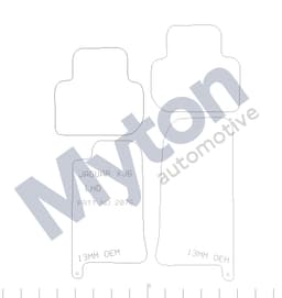 JG07/1-A — Jaguar XJ6 LHD 2003 Onwards Tailored Mats