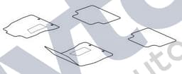 C2Z3235LFN — Carpet set - Flint grey - Genuine - RHD
