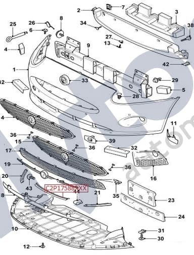 Front bumper - Centre insert