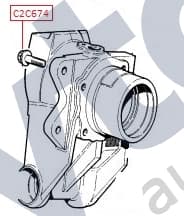 C2C6745 — Rear caliper mounting bolt