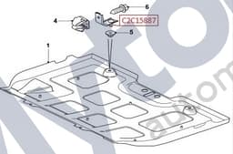 T2R25607 — Undertray - Fixing bracket