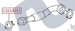 C2Z14252 — EGR valve inlet tube - Gasket - RH