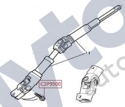 C2P9500 — Steering column - Flange head bolt