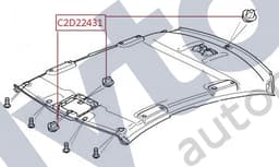 C2D22431 — Headlining - Retainer clip