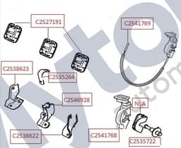 C2S38622 — Estate - L/H rear seat - Hinge