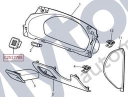 C2S17788SEL — Facia - Aspirator - grille