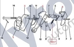 8837-A — Handbrake mechanism - Tension spring