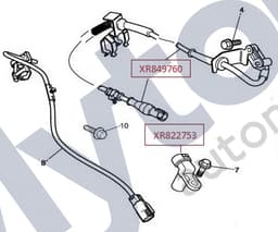 XR849760 — Wheel speed sensor - RH Rear