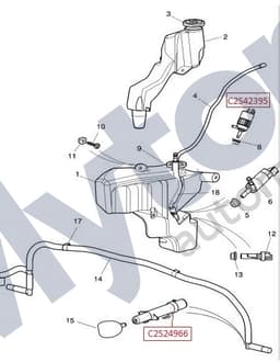 C2S24966 — Powerwash Jet - for LH or RH headlamp