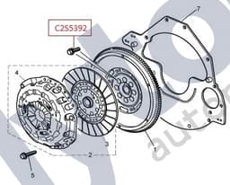 C2S5392 — Flywheel to crankshaft - Bolt