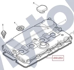 JDE1253 — Camshaft cover - Gasket