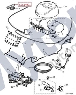 C2C14901 — Air suspension system - 4mm in-line connector