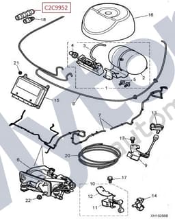 C2C9952 — Air suspension system - 6mm in-line connector