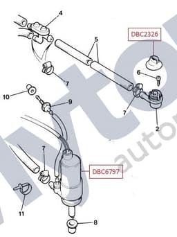 DBC6797 — Headlamp wash system - Pump