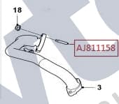 AJ811158 — EGR pipe to manifold - Stud