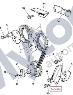 EAC4534 — Timing Chain - Damper - Lower