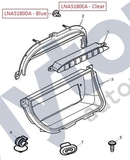 LNA5180EA — Console - Bulb - Clear