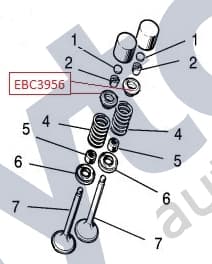EBC3956 — Inlet valve - valve seal