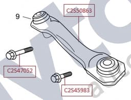 C2S45983 — Rear (upper) wishbone - Bolt