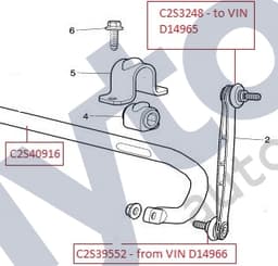 C2S40916 — Front anti roll bar