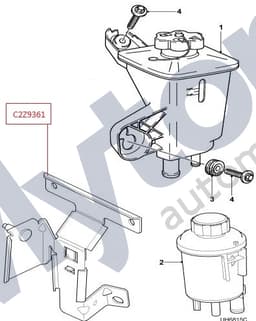 C2Z9361 — Steering fluid reservoir - Mounting bracket