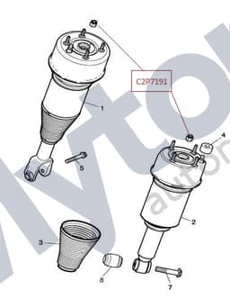 C2P7191 — Air suspension dampers - Flanged nut