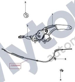 C2S20569-A — Handbrake - Cable