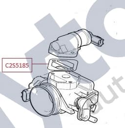 C2S5185 — Gasket - Throttle body, bypass valve to throttle body 