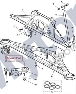 MJA2595AC — Rear Sub-Frame - Bush